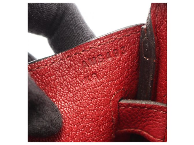 Hermès Hermes Birkin 30 Handtasche in Rouge Grenat Rot Bordeaux - Ansicht 5