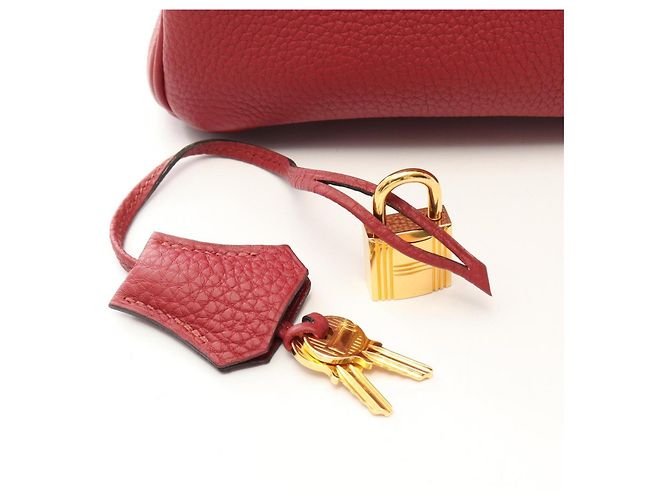 Hermès Hermes Birkin 30 Handtasche in Rouge Grenat Rot Bordeaux - Ansicht 6