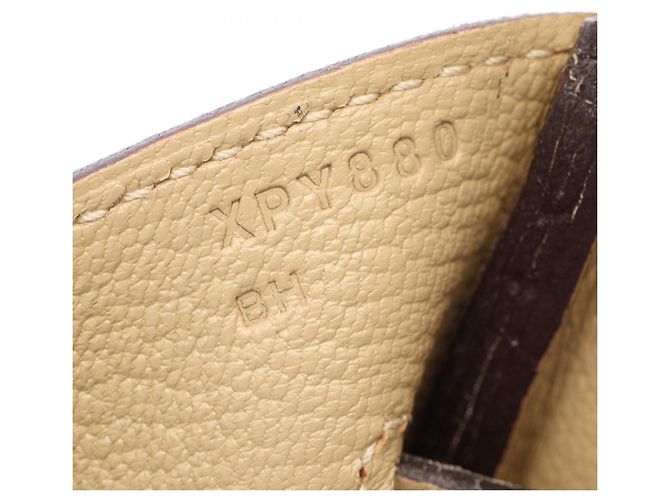 Hermès Borsa Hermes Birkin 35 Trench Beige - vista 5