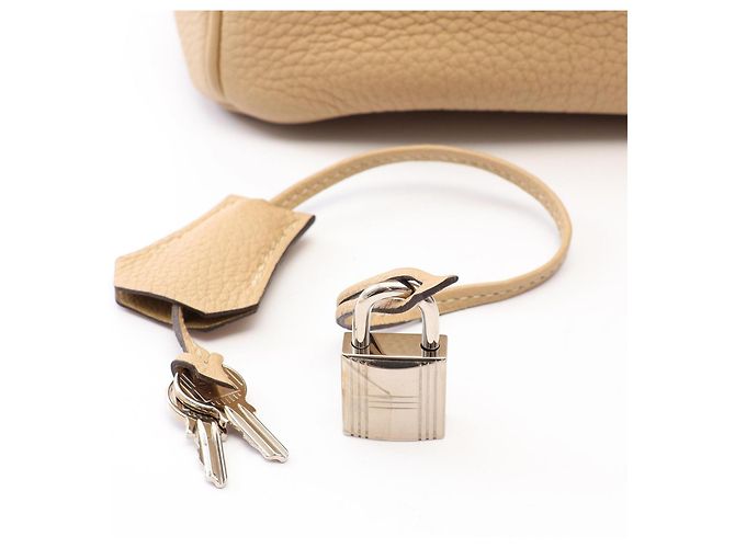 Hermès Borsa Hermes Birkin 35 Trench Beige - vista 6