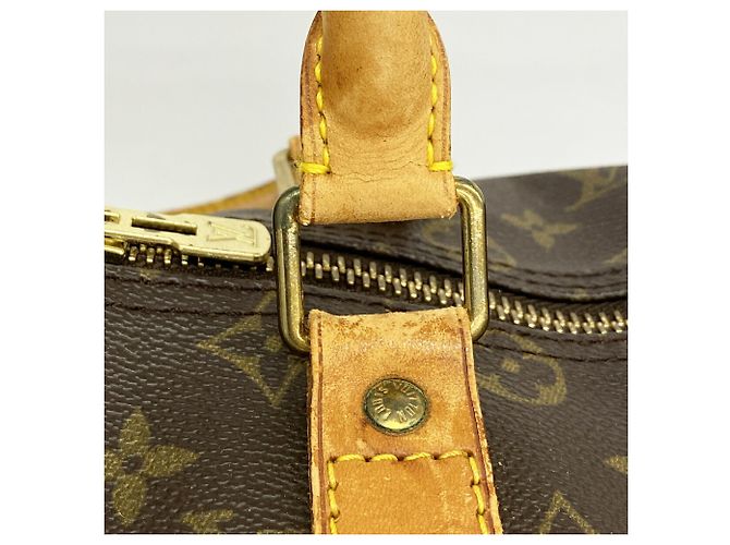 Louis Vuitton Brown Boston Monogram Keepall 45 Marrom - vista 11