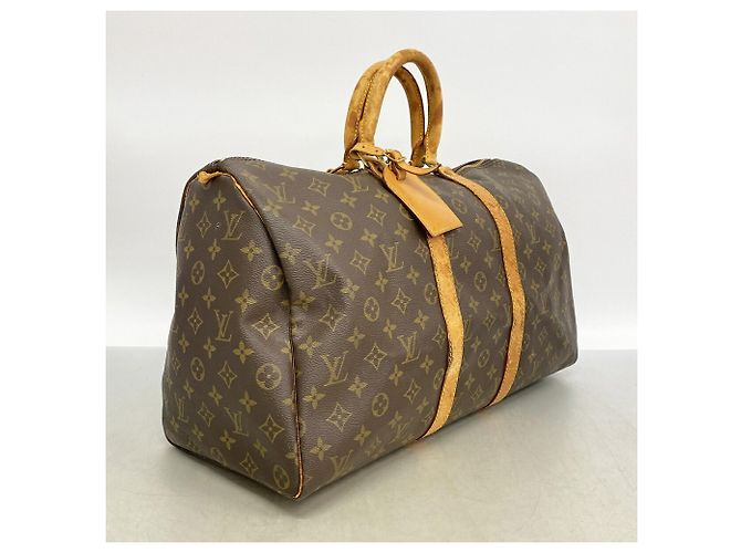 Louis Vuitton Brown Boston Monogram Keepall 45 Marrom - vista 2