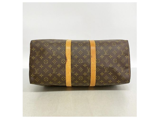 Louis Vuitton Brown Boston Monogram Keepall 45 Marrom - vista 3