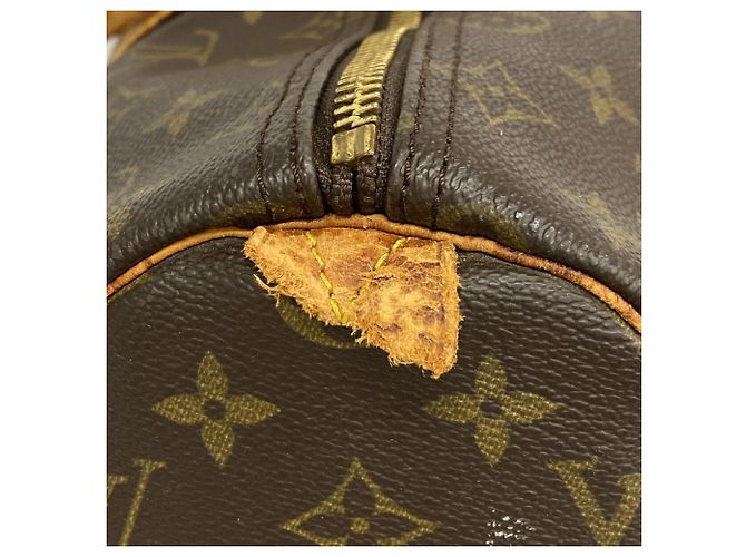 Louis Vuitton Brown Boston Monogram Keepall 45 Marrom - vista 5