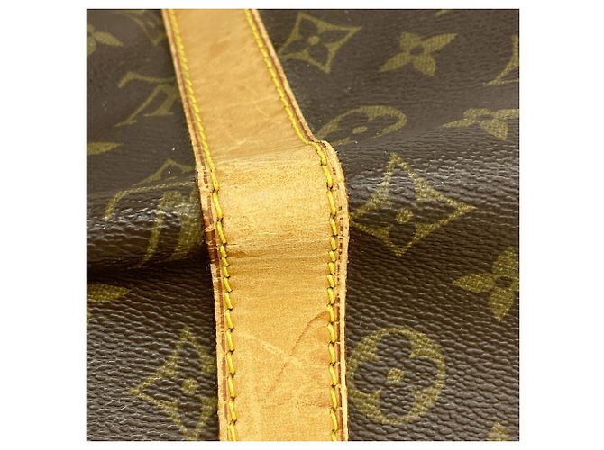 Louis Vuitton Brown Boston Monogram Keepall 45 Marrom - vista 7