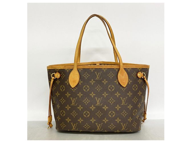 Sac cabas Louis Vuitton Monogram Neverfull PM Marron - vue 11