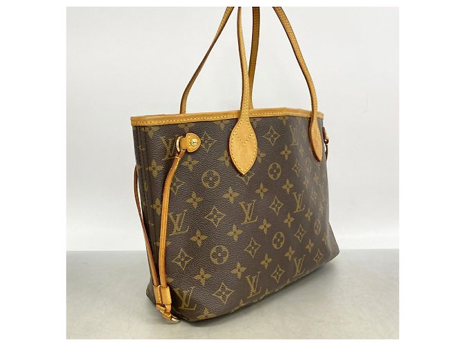 Sac cabas Louis Vuitton Monogram Neverfull PM Marron - vue 2