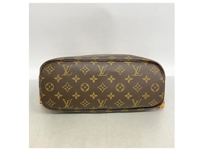 Sac cabas Louis Vuitton Monogram Neverfull PM Marron - vue 3