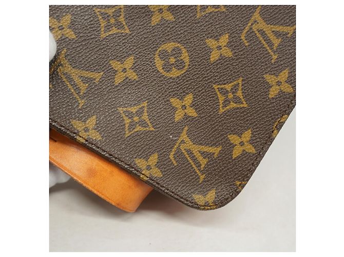 Borsa a tracolla Louis Vuitton Monogram Cartouchiere MM Marrone - vista 10