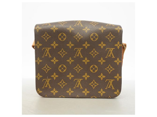 Borsa a tracolla Louis Vuitton Monogram Cartouchiere MM Marrone - vista 11