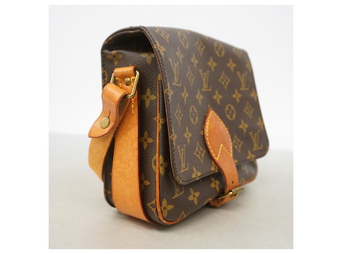 Borsa a tracolla Louis Vuitton Monogram Cartouchiere MM Marrone - vista 2
