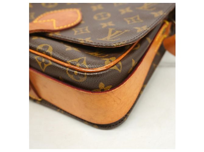 Borsa a tracolla Louis Vuitton Monogram Cartouchiere MM Marrone - vista 6