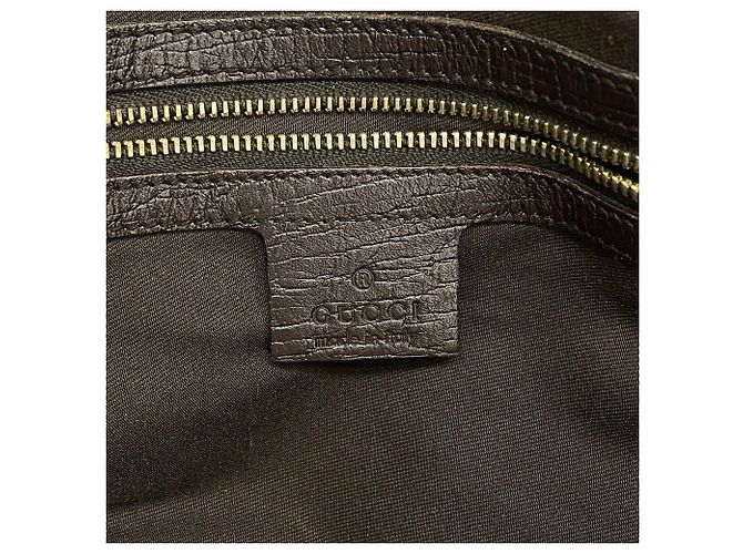 Gucci GG Canvas Sherry Line Tote Bag Braun Beige - Ansicht 5