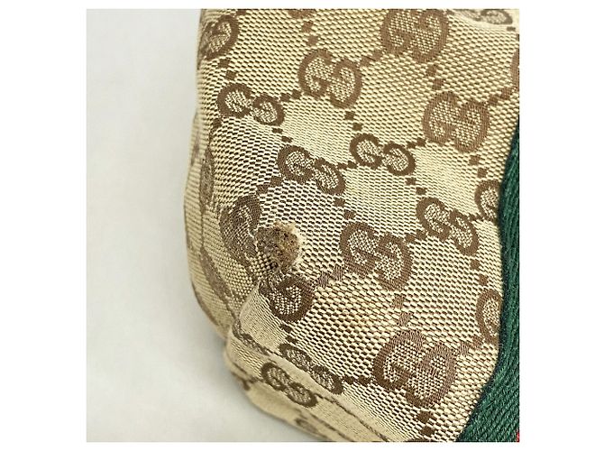 Gucci GG Canvas Sherry Line Tote Bag Braun Beige - Ansicht 6