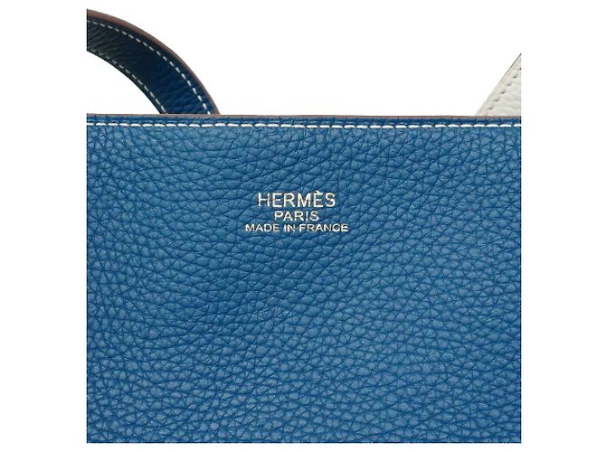 Hermès Saco Tote Hermes Double Sens 36 Branco - vista 5
