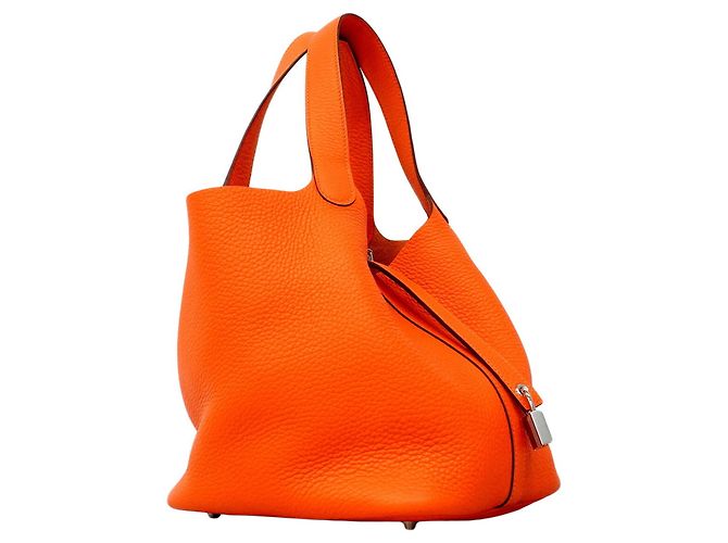 Hermès Bolso Hermes Picotin Lock MM Naranja - vista 2