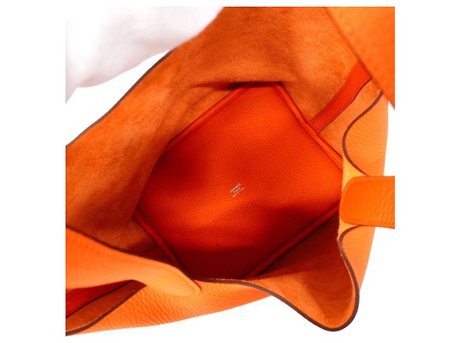 Hermès Bolso Hermes Picotin Lock MM Naranja - vista 4