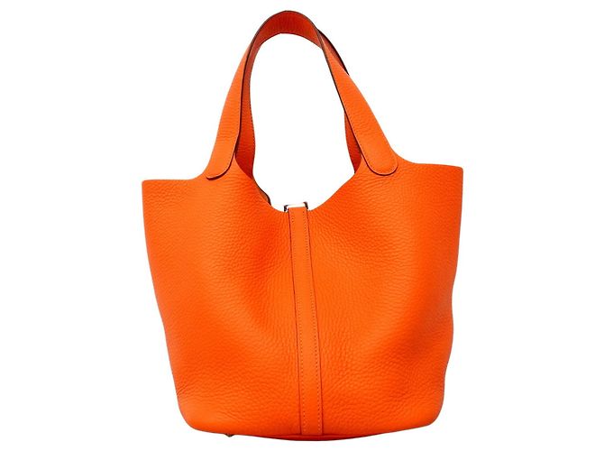 Hermès Bolso Hermes Picotin Lock MM Naranja - vista 7
