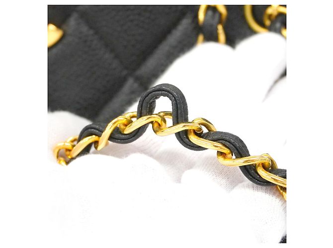 Bolso Tote Chanel de piel de becerro granulada negra Negro - vista 6