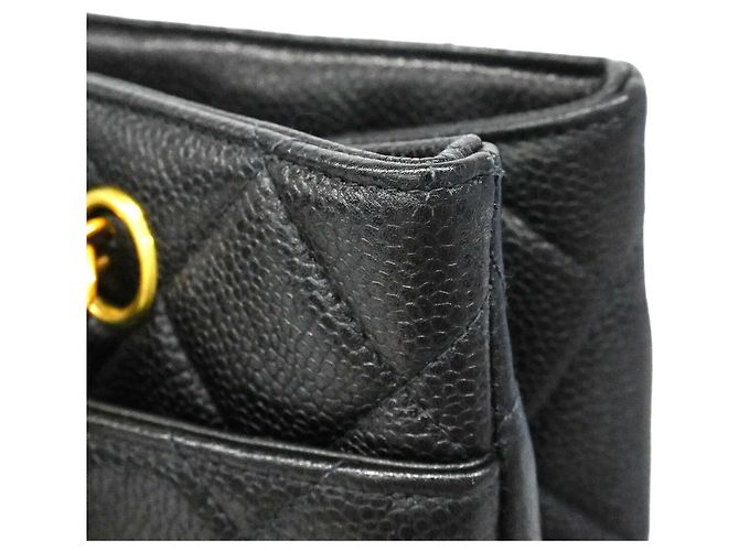 Bolso Tote Chanel de piel de becerro granulada negra Negro - vista 7