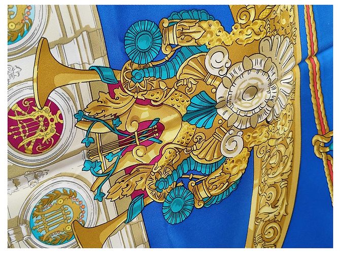 Hermès Hermes Carré 90 Silk multicolor 90 x 90 Blau - Ansicht 2