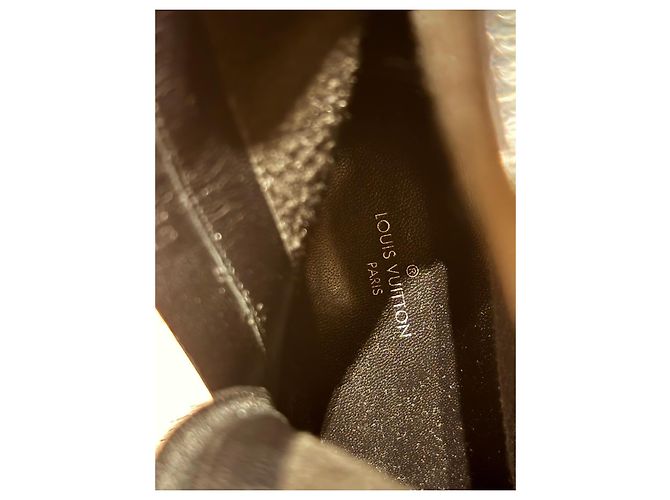 Louis Vuitton Stivaletti Monogram con Tacco Marrone Nero - vista 5