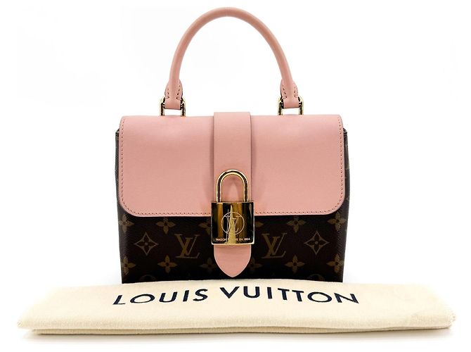 Louis Vuitton Locky Monogram Canvas mit Leder und geflochtenem Griff BB Braun - Ansicht 2