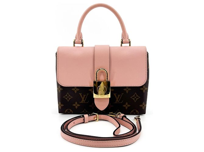 Louis Vuitton Locky Monogram Canvas mit Leder und geflochtenem Griff BB Braun - Ansicht 3