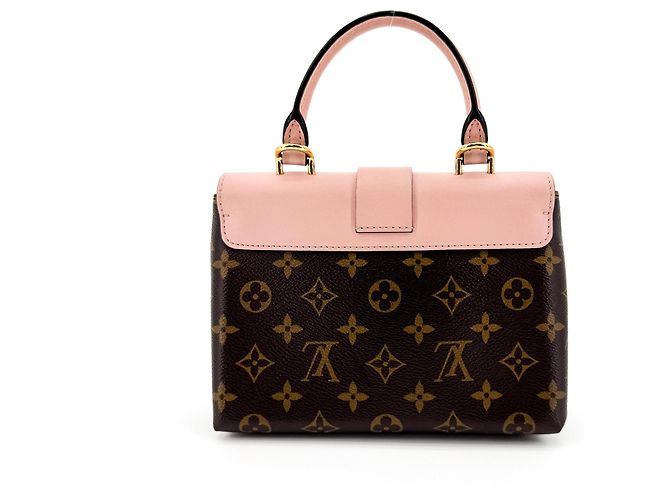Louis Vuitton Locky Monogram Canvas mit Leder und geflochtenem Griff BB Braun - Ansicht 4
