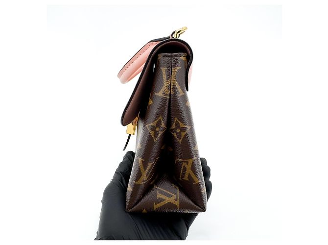 Louis Vuitton Locky Monogram Canvas mit Leder und geflochtenem Griff BB Braun - Ansicht 5