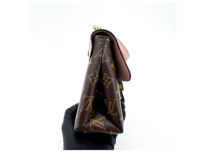 Louis Vuitton Locky Monogram Canvas mit Leder und geflochtenem Griff BB Braun - Ansicht 6