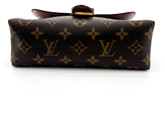 Louis Vuitton Locky Monogram Canvas mit Leder und geflochtenem Griff BB Braun - Ansicht 7