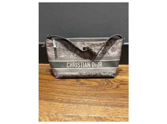 Pochette Christian Dior Toile de Jouy Rosa Grigio - vista 10