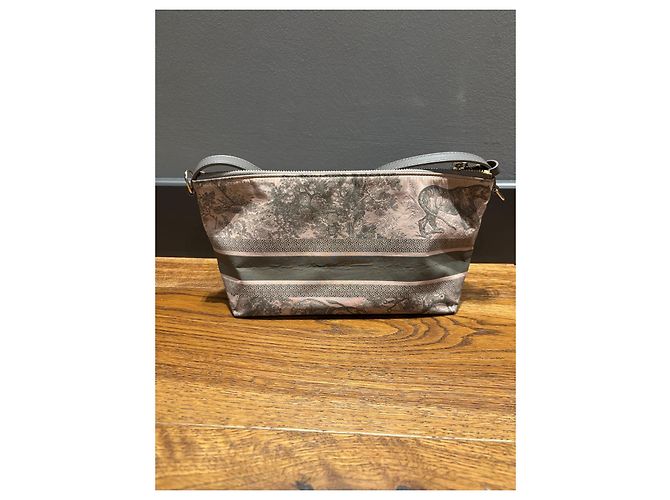 Pochette Christian Dior Toile de Jouy Rosa Grigio - vista 2