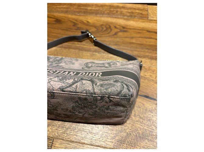 Pochette Christian Dior Toile de Jouy Rosa Grigio - vista 6
