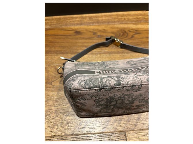 Pochette Christian Dior Toile de Jouy Rosa Grigio - vista 7