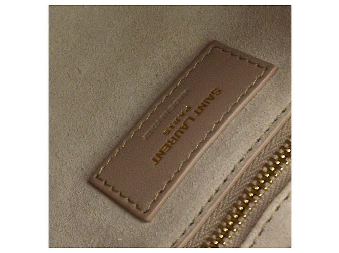 Autre Marque Saint Laurent Le 5 a 7 Hobo Leather Small Blanco - vista 4