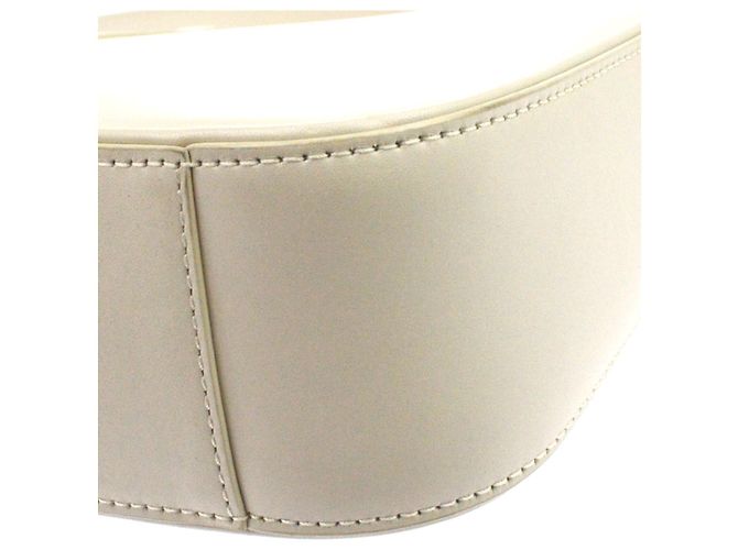 Autre Marque Saint Laurent Le 5 a 7 Hobo Leather Small Blanco - vista 6