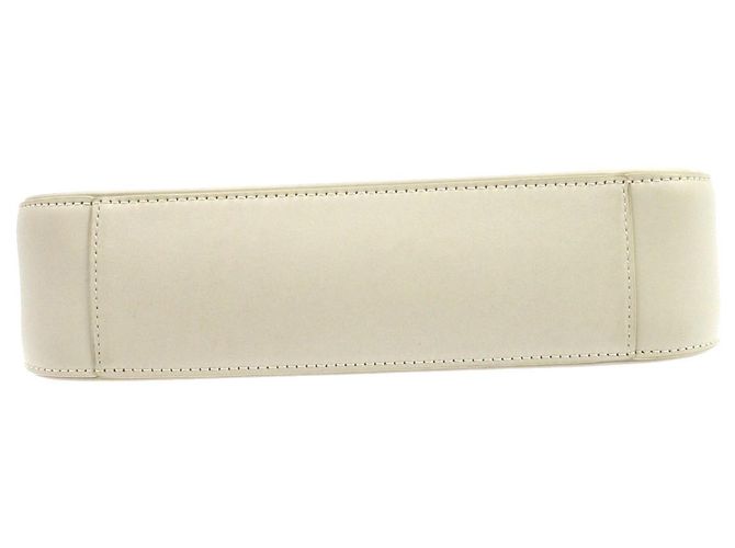 Autre Marque Saint Laurent Le 5 a 7 Hobo Leather Small Blanco - vista 7