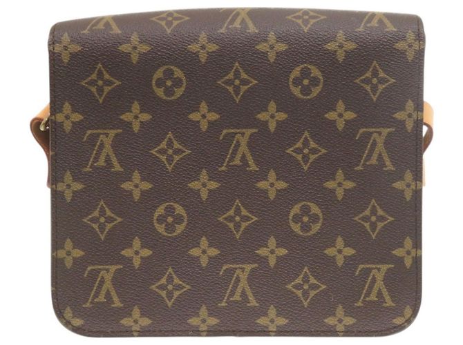 Borsa a tracolla Louis Vuitton Cartouchiere 22 Monogram Marrone Monogramma - vista 2
