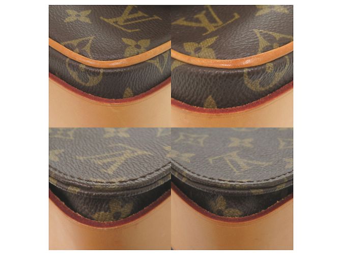 Borsa a tracolla Louis Vuitton Cartouchiere 22 Monogram Marrone Monogramma - vista 4