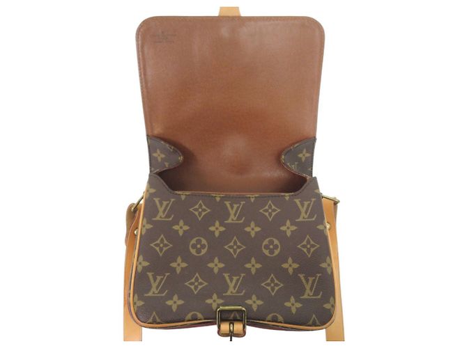 Borsa a tracolla Louis Vuitton Cartouchiere 22 Monogram Marrone Monogramma - vista 5