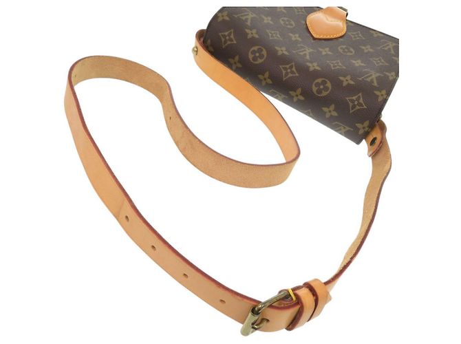 Borsa a tracolla Louis Vuitton Cartouchiere 22 Monogram Marrone Monogramma - vista 7