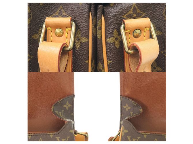 Borsa a tracolla Louis Vuitton Cartouchiere 22 Monogram Marrone Monogramma - vista 9