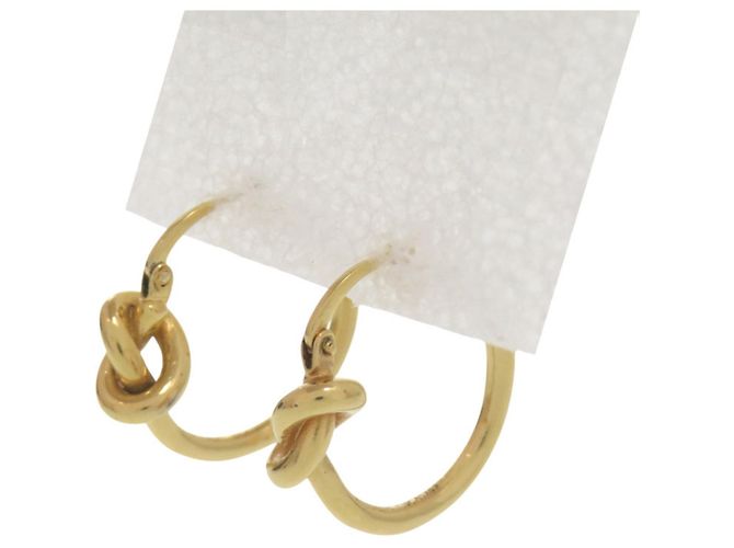 Céline Pendientes de aro Knot de Celine Dorado - vista 2