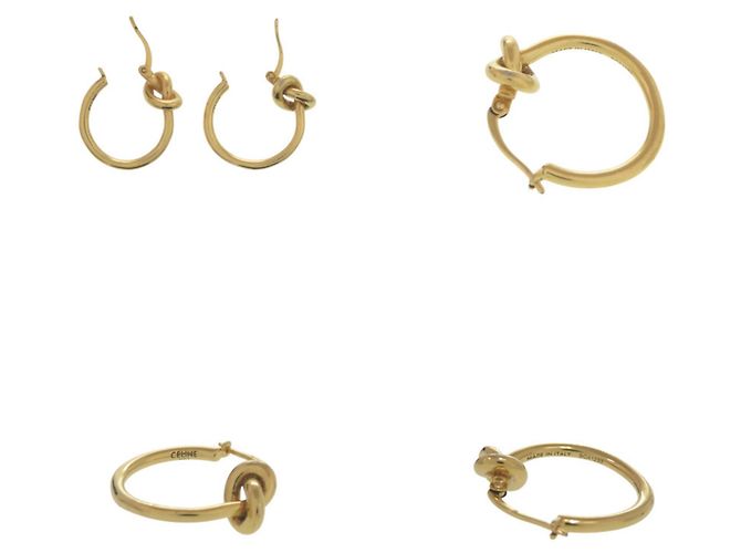 Céline Pendientes de aro Knot de Celine Dorado - vista 4
