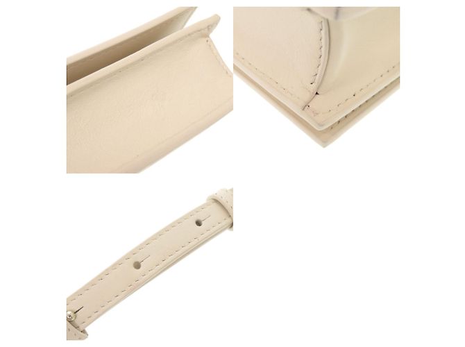 Bulgari Borsa a tracolla con catena Bvlgari Infinitum in pelle Ivory Crudo - vista 10