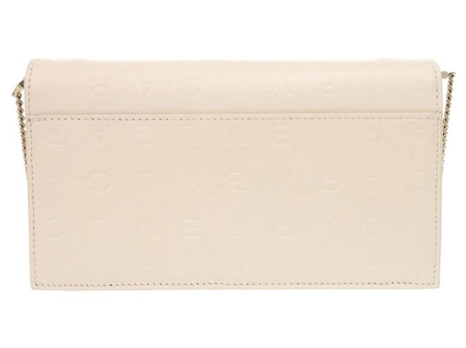 Bulgari Borsa a tracolla con catena Bvlgari Infinitum in pelle Ivory Crudo - vista 3
