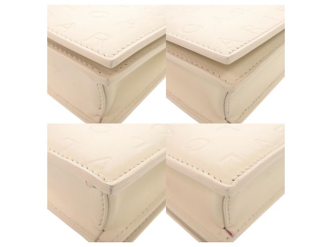 Bulgari Borsa a tracolla con catena Bvlgari Infinitum in pelle Ivory Crudo - vista 5