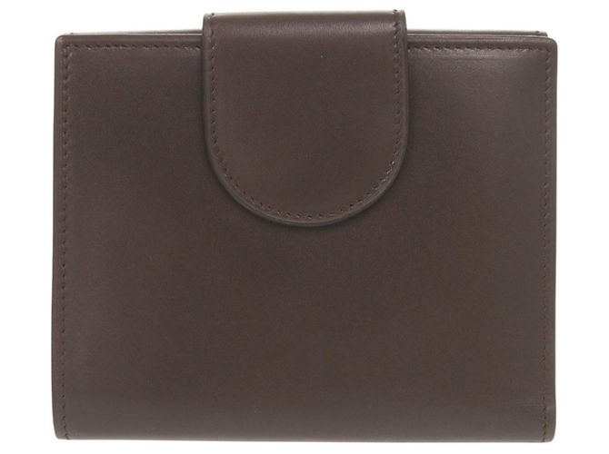 Bulgari Portafoglio bi-fold Bvlgari Cycladi in pelle marrone - vista 3